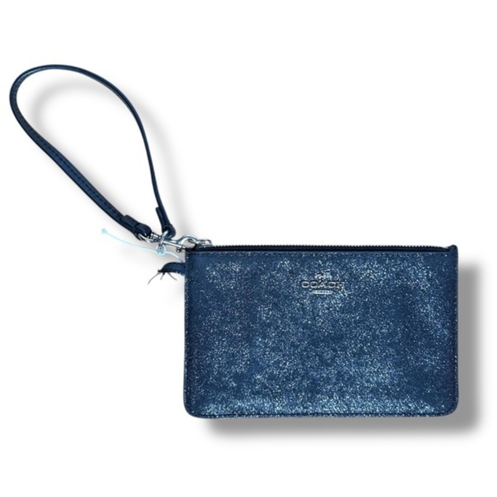 Coach Black Glittery Wristlet Wallet - “Emerie”